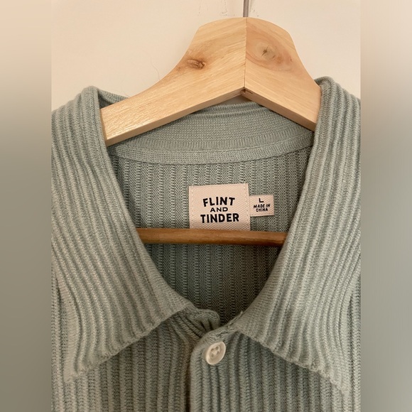 Flint & Tinder Ribbed Button Down Short Sleeve - Picture 3 of 5